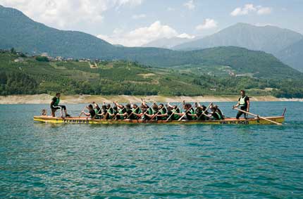 Dragon Nonesa, sul lago di Santa Giustina