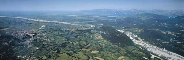 Il medio corso del Tagliamento e parte della prima cerchia morenica