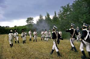 Fasi della battaglia svoltasi nei campi intorno a Forte Ardietti.