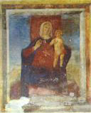 Madonna col Bambino, affresco attribuito a Pier Maria 