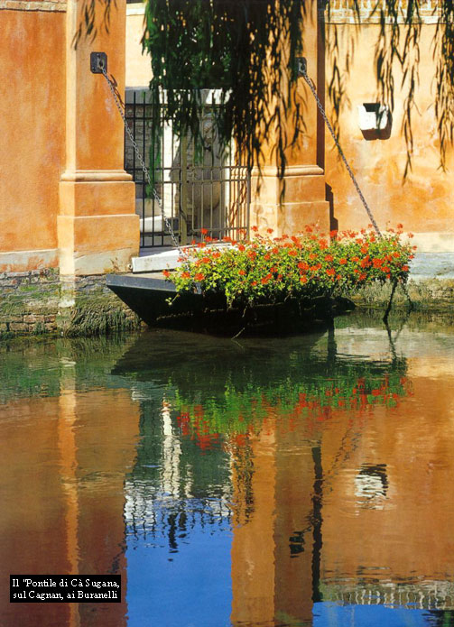 Il "pontile" di Ca Sugana, sul Cagnan, ai Buranelli